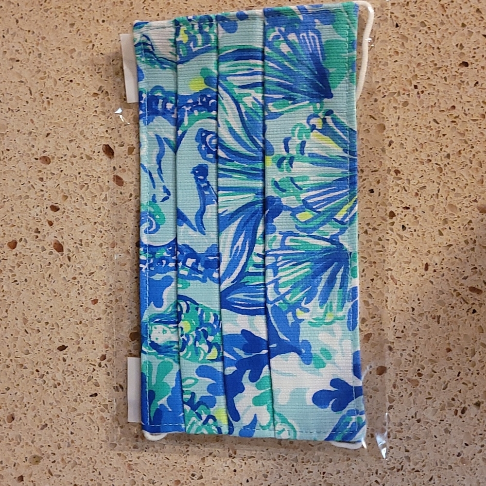 Brand new Lilly Pulitzer fabric face mask
